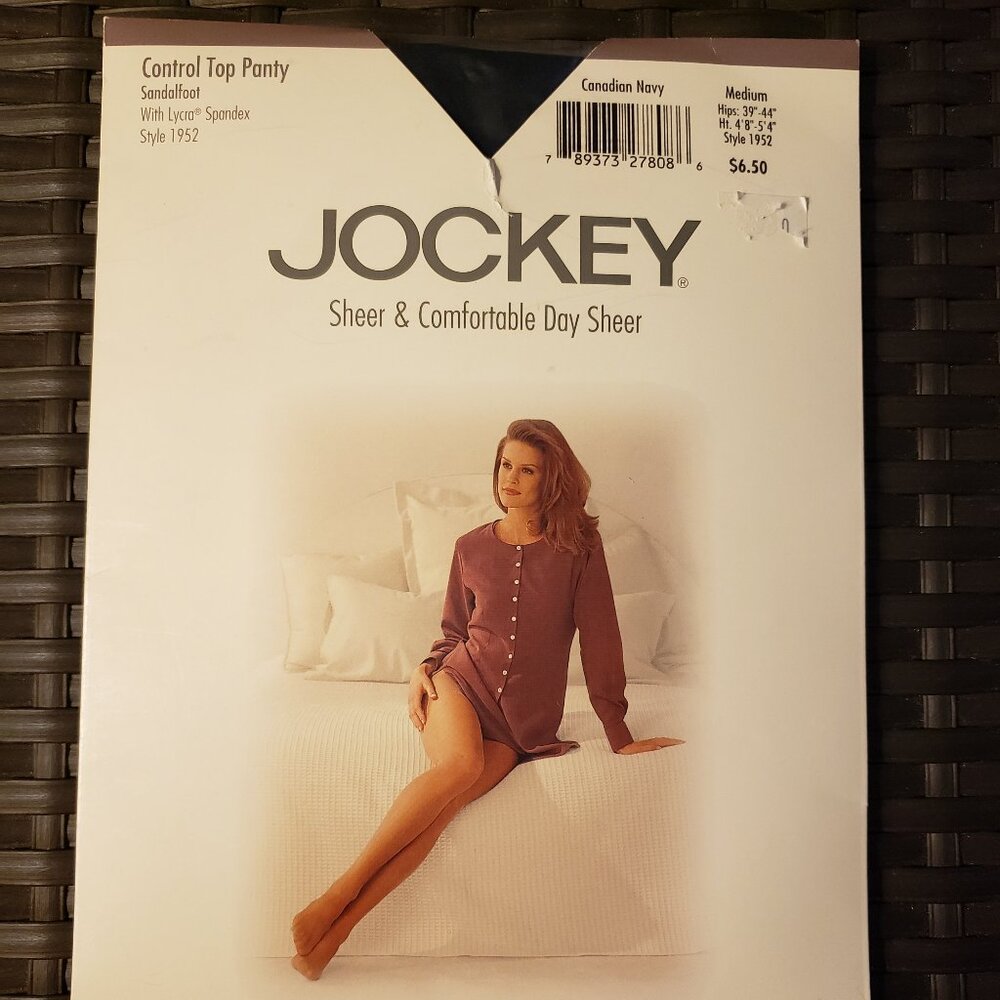 NWT Jockey Navy Control Top Pantyhose